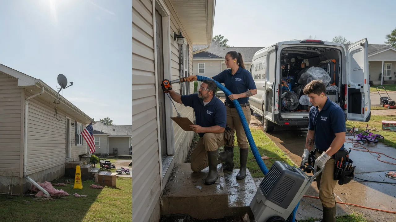 Ceiling Water Damage Restoration in Hulbert, OK near me